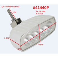 Scandvik Bracket Mount LED Spreader Light  White 41440P