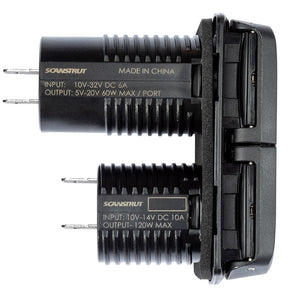 Scanstrut Flip Pro Multi  Dual USBC  12V Power Socket SCMULTIF1
