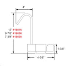 Scandvik Geometric Style Fold Down Mixer  775 Height 16000