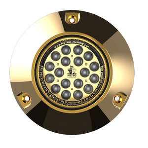 Metro Marine HighOutput Submersible Underwater Light wIntelligent Monochromatic LEDs  Blue 90 Beam FBMR1B390