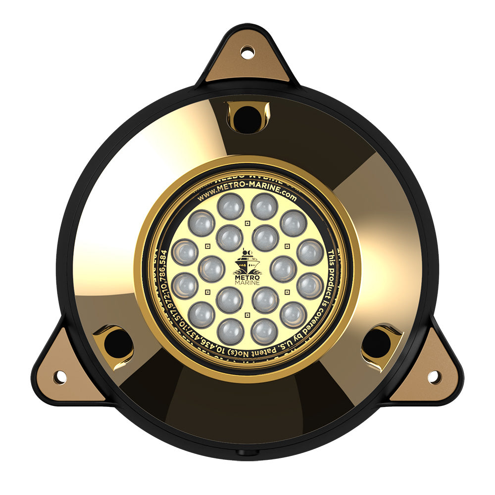 Metro Marine HighOutput Surface Mount Underwater Light wIntelligent Monochromatic LEDs  Aqua 90 Beam FSMR1A390