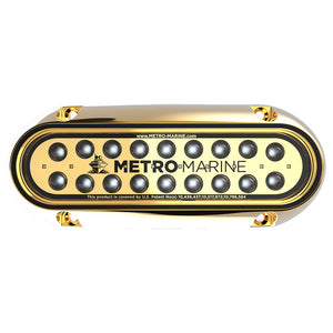 Metro Marine HighOutput Elongated Underwater Light wIntelligent Monochromatic LEDs  Blue 45 Beam FBME1HB345