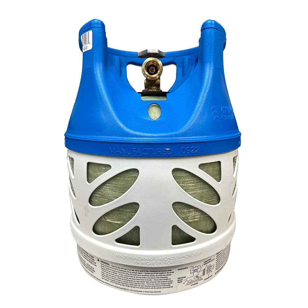 Viking Cylinders 11lb Vertical Fiberglass Composite LPG Cylinder wType 1 Valve  OPD DOT TC Approved 14200011