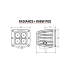 RIGID Industries Radiance  Pod  RGBW  Pair 202053