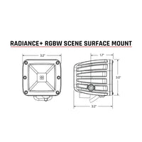 RIGID Industries Radiance Scene  RGBW  Surface Mount  Pair 682053