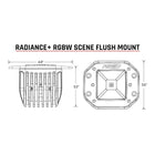 RIGID Industries Radiance Scene  RGBW  Flush Mount  Pair 682153