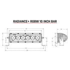 RIGID Industries Radiance  10 Light Bar  RGBW 210053