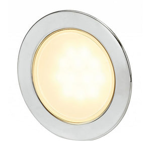 Hella Marine Round Warm White EuroLED 95 Gen 2 LED Down Light  Stainless Steel Rim 958340021