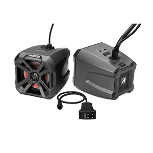 KICKER 65 LED PowerCan Powersports Bluetooth Speakers  Black 48BTCAN65