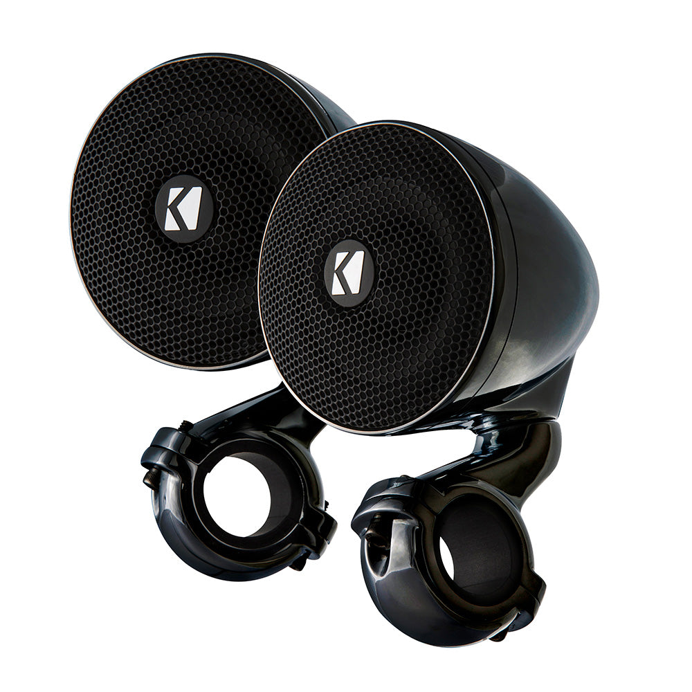KICKER PSM 3 WeatherProof Mini Enclosed Speaker Pair  2Ohm Black 47PSMB32