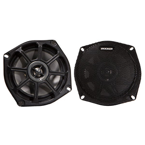 KICKER PS5250 525 WeatherResistant Coaxial Speakers fMotorcyclesATVs  4Ohm Black 10PS52504
