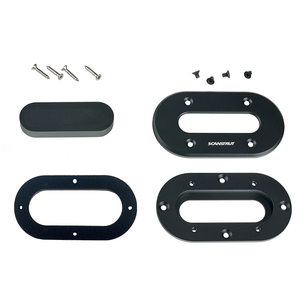 Scanstrut Black Anodized Aluminum LowProfile Multi Cable Seal fCables Up to 15mm DSLPMULTIBLK