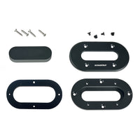 Scanstrut Black Anodized Aluminum LowProfile Multi Cable Seal fCables Up to 15mm DSLPMULTIBLK