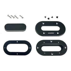 Scanstrut Black Anodized Aluminum LowProfile Multi Cable Seal fCables Up to 15mm DSLPMULTIBLK