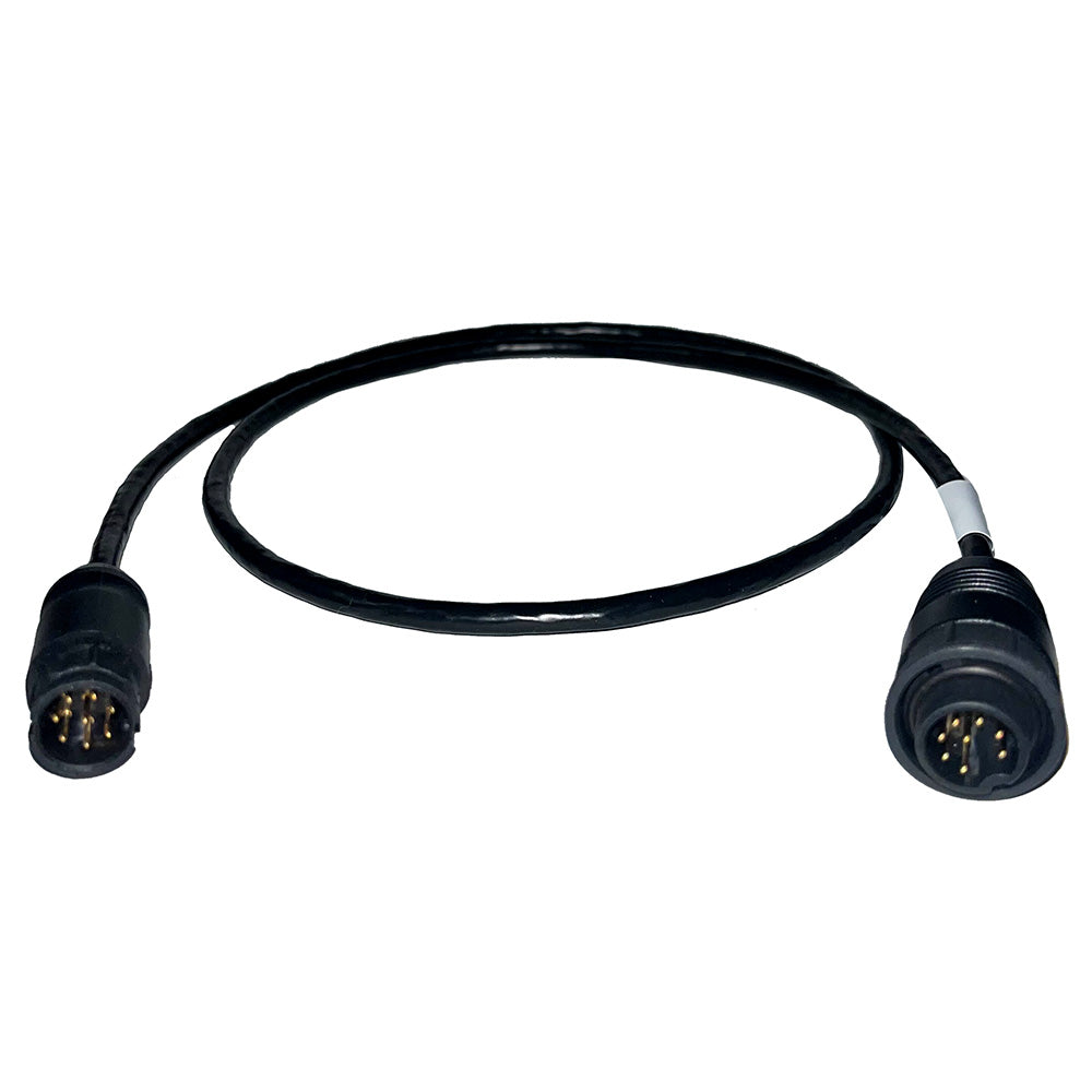 Echonautics 1M Adapter Cable wMale 8Pin Black Box Connector fEchonautics 300W 600W  1kW Transducers CBCCMS0501