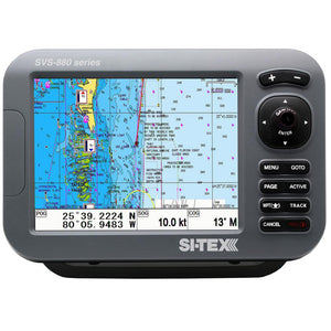 SITEX GPS ChartDual Frequency 600W Sonar System  8 Color LCD wInternal  External GPS Antenna  CMAP 4D Card SVS880CFE