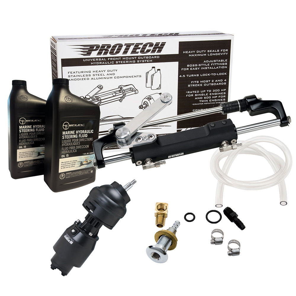 Uflex PROTECH 21 Front Mount Tilt OB Hydraulic System  Includes UP28T Helm Pump Oil UC128TS2 Cylinder  X52 Tilt  No