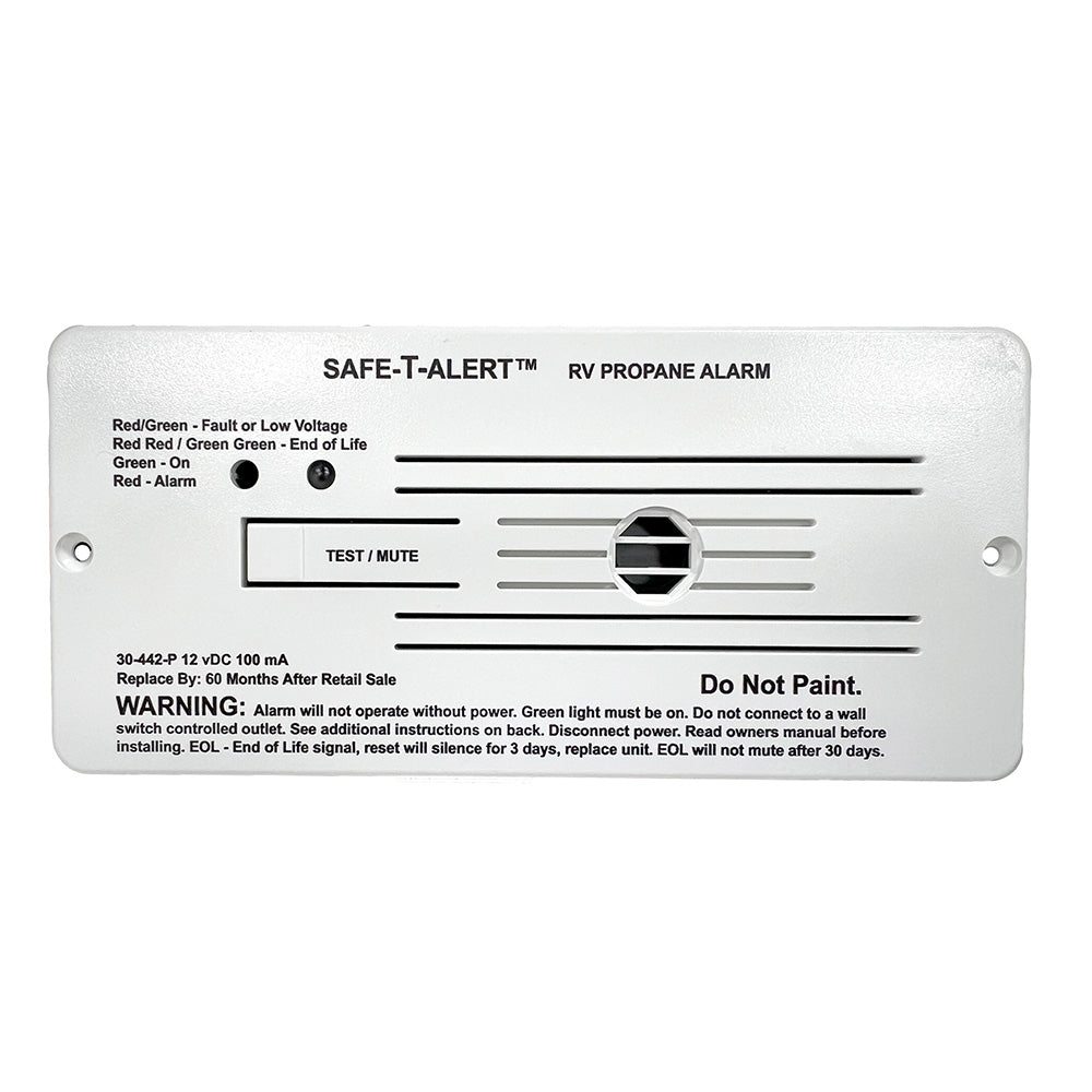 SafeTAlert 30 Series 12V RV Propane Alarm  White 30442PWT