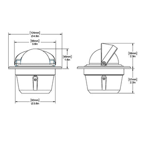 Ritchie F50 Explorer Compass  Flush Mount  Black F50