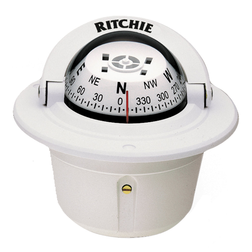 Ritchie F50W Explorer Compass  Flush Mount  White F50W