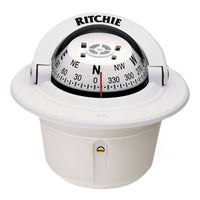 Ritchie F50W Explorer Compass  Flush Mount  White F50W