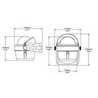 Ritchie B51 Explorer Compass  Bracket Mount  Black B51