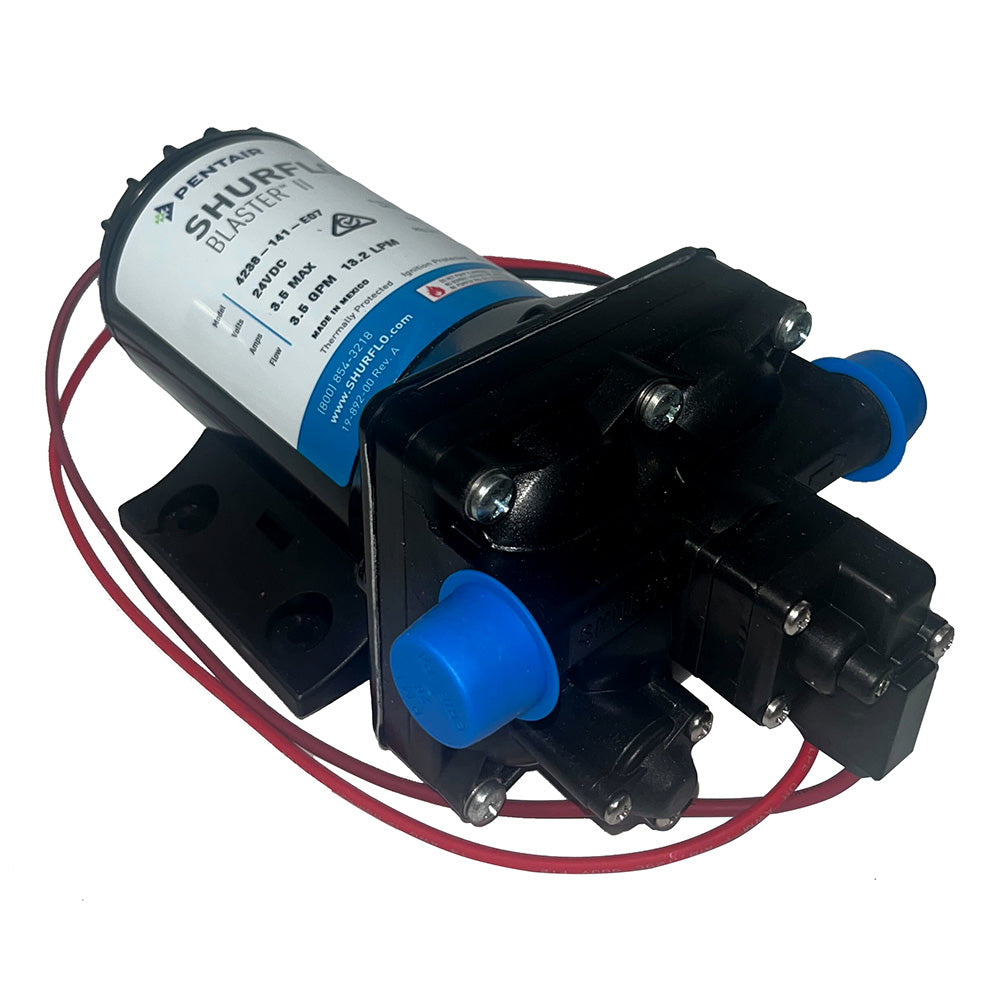 Shurflo by Pentair Blaster II Washdown Pump  24 VDC  35 GPM  45 PSI 4238141E07