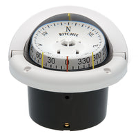 Ritchie HF743W Helmsman Compass  Flush Mount  White HF743W
