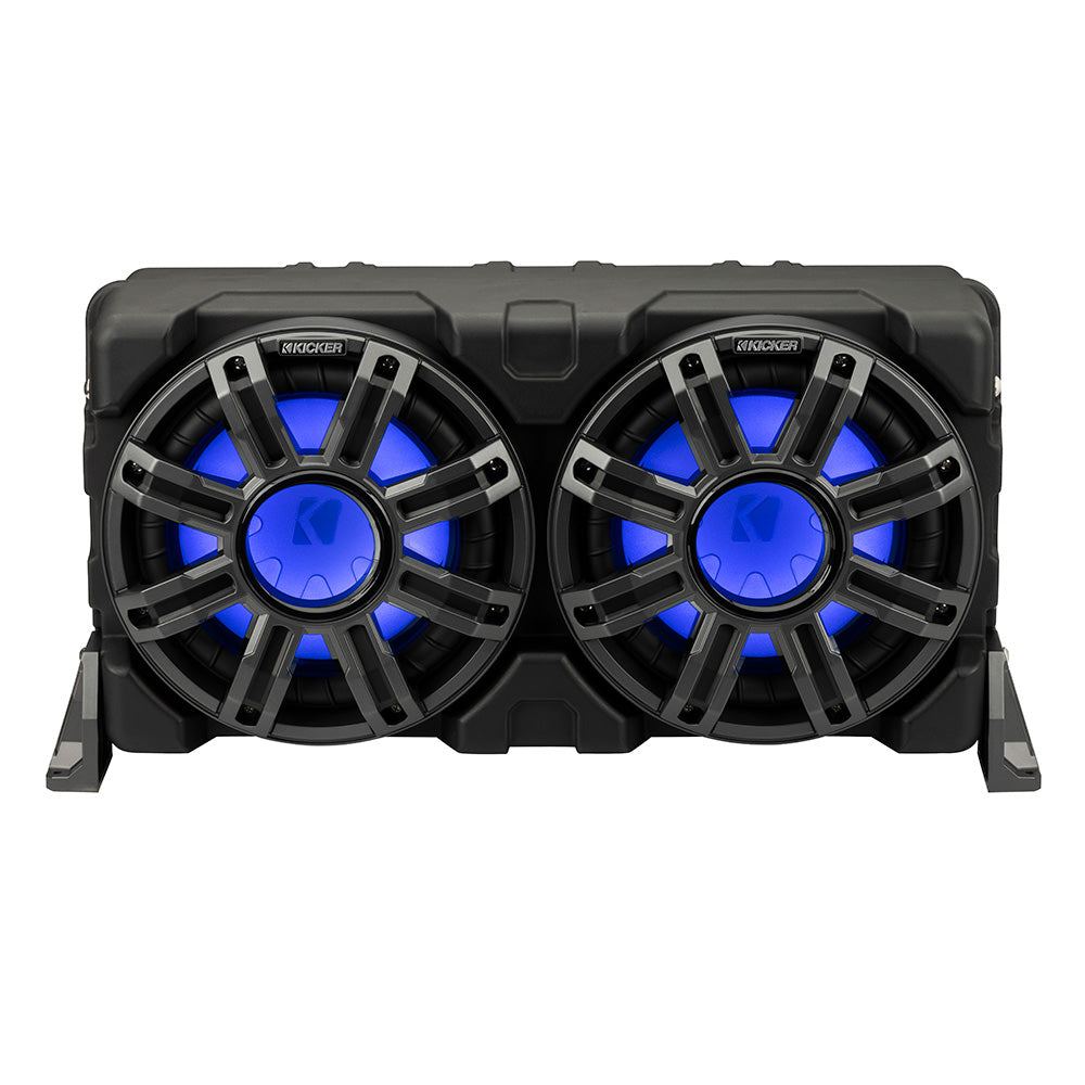 KICKER 10 Loaded Premium Marine Enclosure wPassive Radiator  4Ohm 51MWLE104