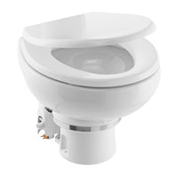 Dometic MasterFlush MF 7120  White  Electric Macerating Toilet wOrbit Base  Slow Close Seat  Freshwater  12V 9610007270