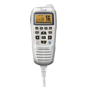 Icom HM195 CommandMic IV wYellow BlackLit LCD  Super White HM195SW 42 EXP