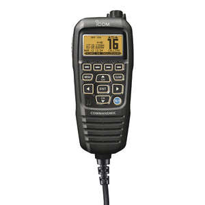 Icom HM195 CommandMic IV wYellow BlackLit LCD  Black HM195B 41 EXP