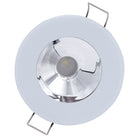 Lumitec Illusion Flush Mount LED Down Light  White  NonDimming  White Housing  Chrome Reflector 117133