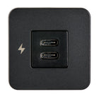 Scanstrut TILE USBC Interior Charging Socket  1224V  Black Bezel SCTILE20
