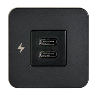 Scanstrut TILE USBC Interior Charging Socket  1224V  Black Bezel SCTILE20