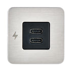 Scanstrut TILE USBC Interior Charging Socket  1224V  Stainless Steel Bezel SCTILE21