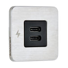 Scanstrut TILE USBC Interior Charging Socket  1224V  Stainless Steel Bezel SCTILE21
