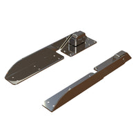 TACO Command Ratchet Hinge  1812  316 Stainless Steel Polished wHard Stop H250048