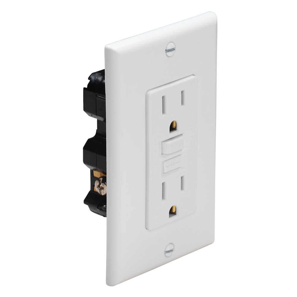 Marinco Ground Fault Circuit Interrupter GFCI  White 1591FIWHITE