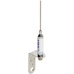 Scout 3 Stainless VHF Whip 3dB wBracket fSailboats  No Cable PF AN NVHF00012T