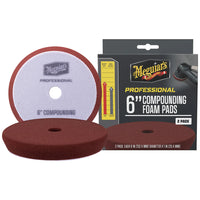 Meguiars Professional 6 Compounding Foam Pads 2Pack M6CFP2