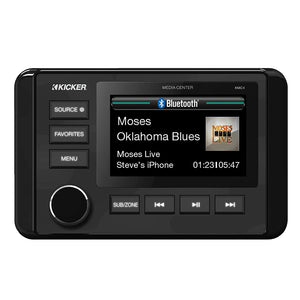 KICKER KMC4 WeatherResistant GaugeStyle Media Center wBluetooth 51KMC4