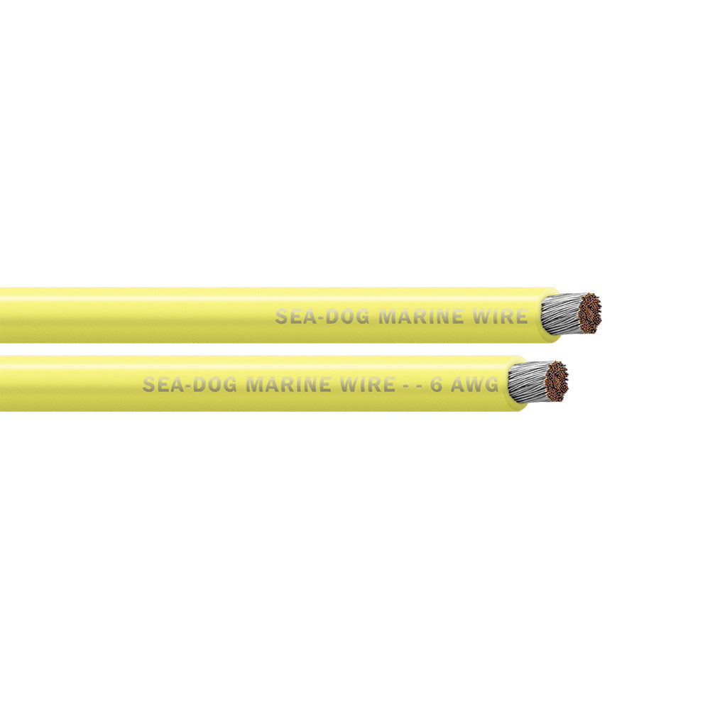 SeaDog 6 AWG Yellow Battery Cable  50 8006031