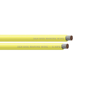 SeaDog 6 AWG Yellow Battery Cable  50 8006031