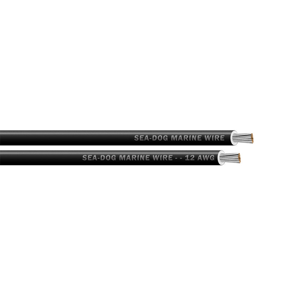SeaDog 12 AWG Black Primary Wire  25 8012010
