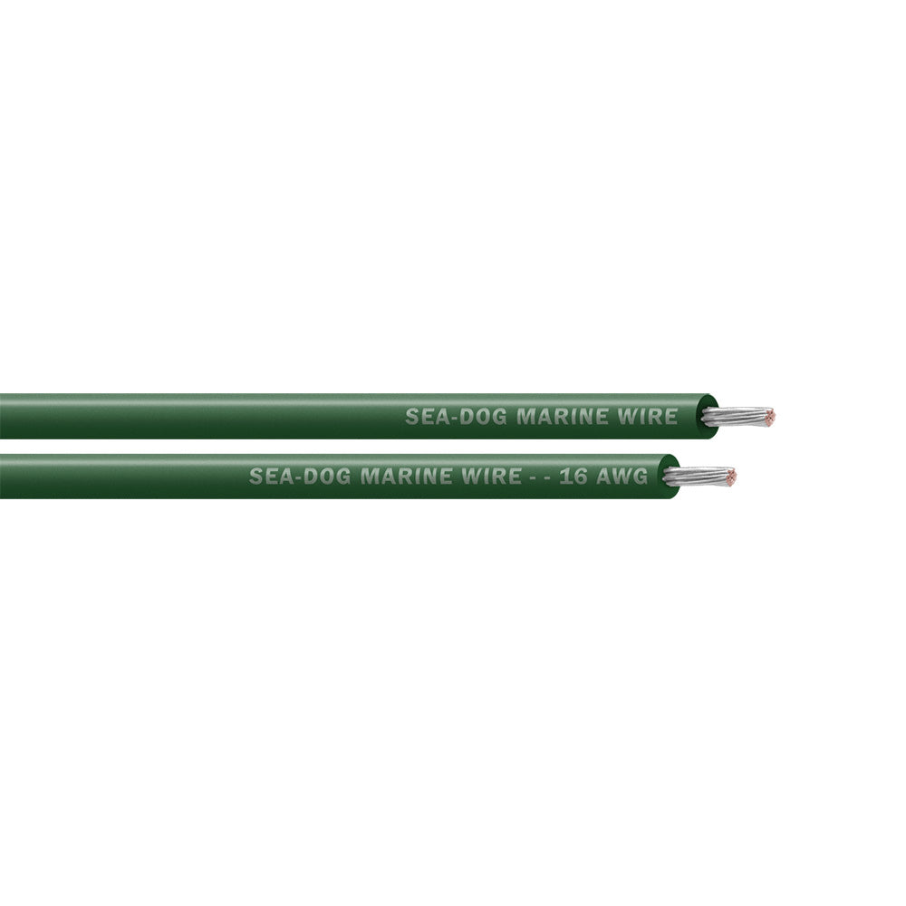 SeaDog 16 AWG Green Primary Wire  500 8016047