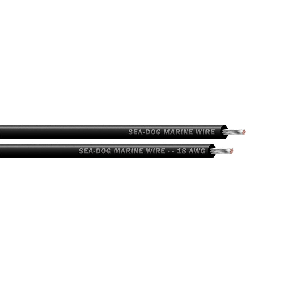 SeaDog 18 AWG Black Primary Wire  1000 8018019