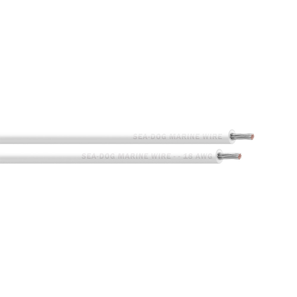 SeaDog 18 AWG White Primary Wire  1000 8018059