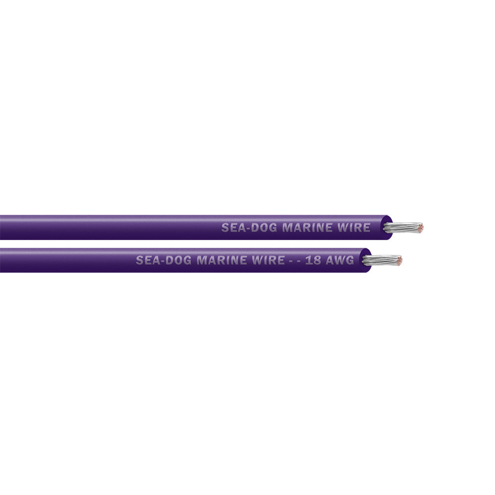 SeaDog 18 AWG Purple Primary Wire  100 8018102
