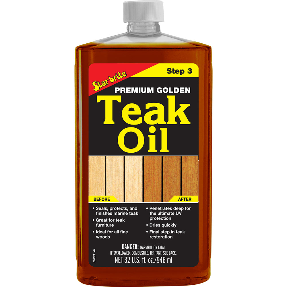 Star brite Premium Golden Teak Oil  32 oz 85132